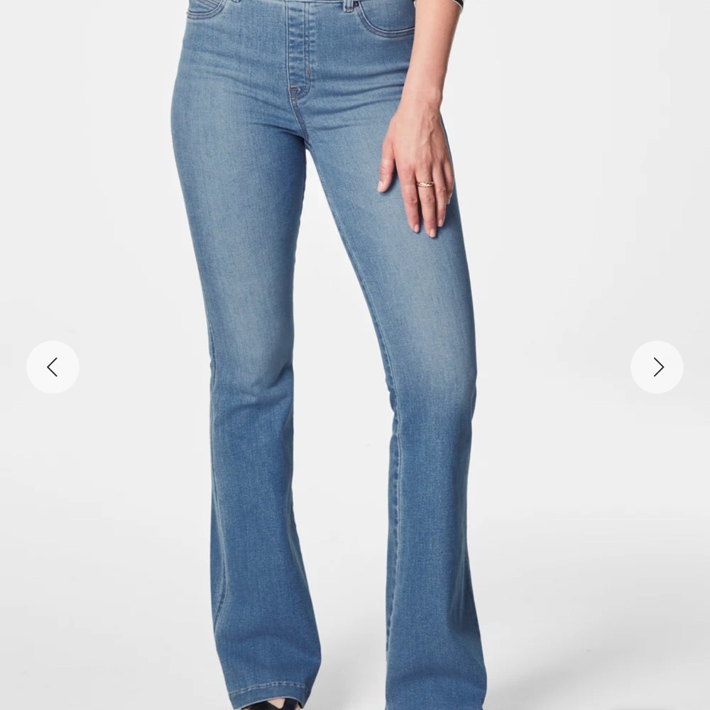 SPANX Light Wash Flare Jeans
